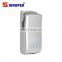 ABS high speed automatic electric dual JET air uv light hand dryer