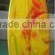 yellow tinted colorful PU surfboard