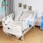 Plastic Headboard Guardrail Clinic Medical Furniture Home Care 5 Function Electric Hospital Nursing Bed for ICU Patients