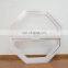 Aluminum Hexagon Frame Handle Lock Tempered Glass Double Hung Window