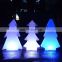 Christmas tree PE /Christmas lights decoration holiday rechargeable PE plastic led tree star snow led decor light