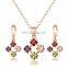 Luxury Party Ladies Necklace Earring Dubai Jewelry Sets for Women