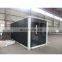 Black modified prefab container shop/ modular shipping container house