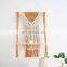 Boho Indoor Hanging Shelves for Wall, Macrame Wall Hanging Shelf Decorative