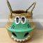 Green Dinosaur Set Seagrass Belly Basket Plant Holder Storage Basket Decor Home Wholesale