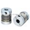 Metal Bellows Clamp Type Spring Flexible Shaft Coupling For Step Motor