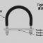 Half-round thermoplastic Clips for pipe cradles