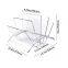 Desktop Clear Acrylic Magazine Rack File Storage Organizer for Books Magazines Publications Binders Envelopes