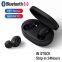 A6S TWS Earbuds BT 5.0 Auriculares deportivos impermeables de estéreo verdadero intrauditivos con cancelación de ruido y cableados con indicador de batería LED para jugadores