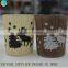Wooden Barrel with Glass Candle Holders glass jars for candle making                        
                                                Quality Choice