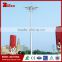 18m high mast in HPS lamp source LED flood light with telescopic lift system