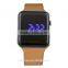 LP1427 Brown smart silicone strap digital movement LED watch