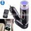 Car Wireless Bluetooth FM Transmitter Handsfree Radio Adapter With Adjustable Neck