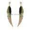 Angel Wings Light Weight Gold Earring Fancy Earring Designer Crystal Earring