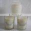 8oz frosted white glass candle jars with metal lid for making scented candles                        
                                                Quality Choice