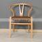 Metal frame hans wegner wishbone chair