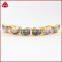 Fashion Small Fancy Gold Plated Button Abalone shell Stud Earrings