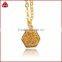 2016 trend popular 18k gold druzy stone necklace choker