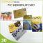 Factory Plastic PVC business ID card, UV printed PVC member card