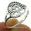 Tree of Life Plain Sterling Silver Ring, rp802