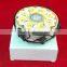 beautifully decorated ceramic drink coasters set with a decorative metal holder