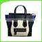 women lady fashion smile face pu leather handbag dropshipping yiwu patchwork handbag