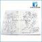 Cute cover design paper color filling book