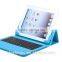 Detachable leather Bluetooth keyboard case for 9.7"-11.1" tablet PC