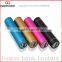 L361 colors portable metal cylinder external battery pack 2600mah portable micro usb charger power bank