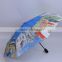 high quality full color printing 3 fold fiberglass umbrella and Printting logo                        
                                                Quality Choice