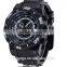 HOT sell sporty alloy case and silicone strap men wrist watch