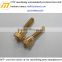 customized CNC machining gold plated Brass 3604 standoff