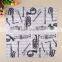 20pieces 33*33cm 100% Virgin Wood Pulp 100% eco-friendly White&Black Musical Instruments Printed Paper Napkins
