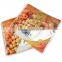 food grade printing 3 side seal aluminum lamination header bag with tear notch