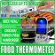 Remote Wireless Food Thermometer Stainless Steel Probe 8 Meat Types