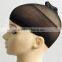 Real Hair Wigs Stocking Cap Weaving Mesh Net Fishnet Elastic Liner Black