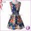 High Spandex floral maxi dress Skinny