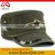 China Headwear Oem Adjustable Fitted Military Hats For Men Flat Top Snapback Cotton Caps For Man