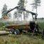 For Mariana Tractor mounted model log trailer with crane (1 ton,3 ton,5 ton,8 ton,10ton,12 ton) )