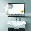 Eco-friendly suction cup bathroom mirror with magnifier for shaving