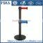 cast iron queue belt barrier control pole retractable barrier stand