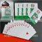 High end poker poker cards plastic with custom logo