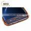 Diamond pattern oil side skin leather PC hard case with card slot for iPhone 6S 4.7 5.5 Phone case