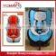 Convertible harness soft baby car safety seat