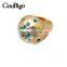 Fashion Jewelry Zinc Alloy Shinning Colorful Rhinestone Ring Women Party Show Gift Dresses Apparel Promotion Accessories