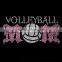 Volleyball mom glitter rhinestone heat transfer vinyl
