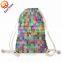 2016 Hot Sale Custom Made Sublimation Drawstring Travel Bag