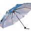 Hot Sale unique umbrella Fashion Galaxy Nebula 3 Folding sika deer art Umbrella Sunny and Rainy Sunscreen Anti-uv Umbrellas