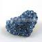 New Hair Clip Alloy Rhinestone Enamel Blue Heart