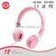 Ultra stylish fashion headphones with padded design, button remote and Microphone children headset